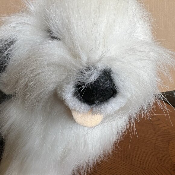 English Sheepdog Shaggy Dog Puppy Luigi Amani Stuffed Animal Korea 15" - Picture 4 of 17